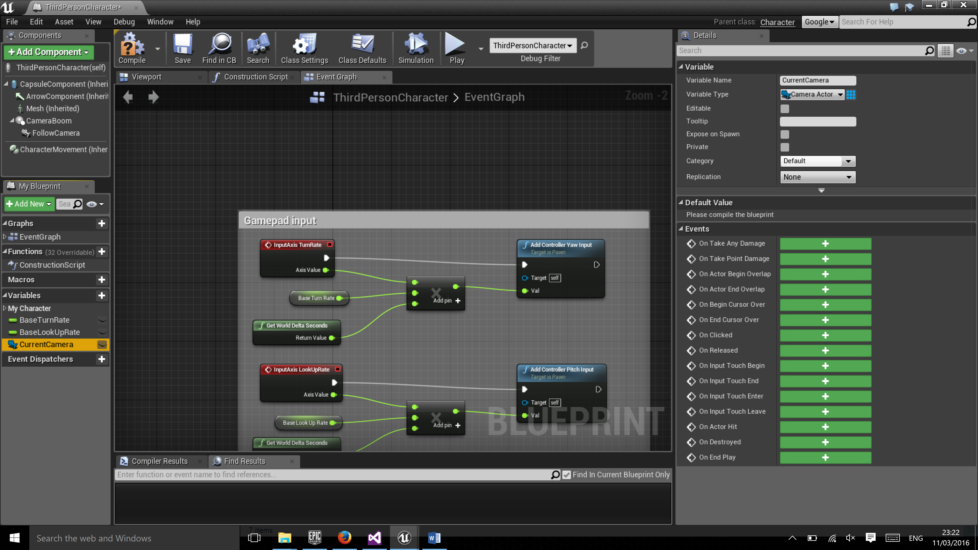 Creating a Camera Variable