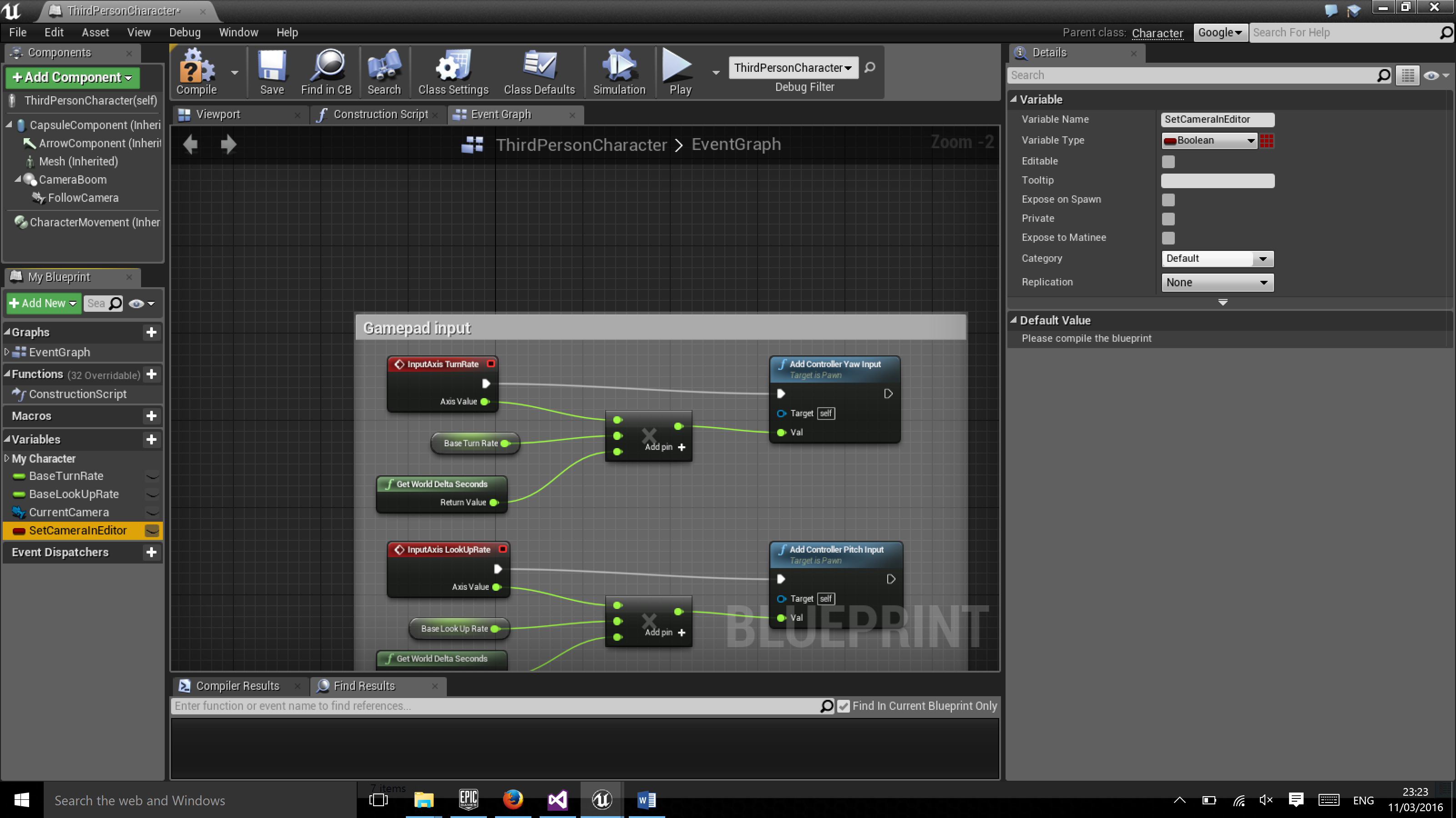 Creating a Boolean Variable